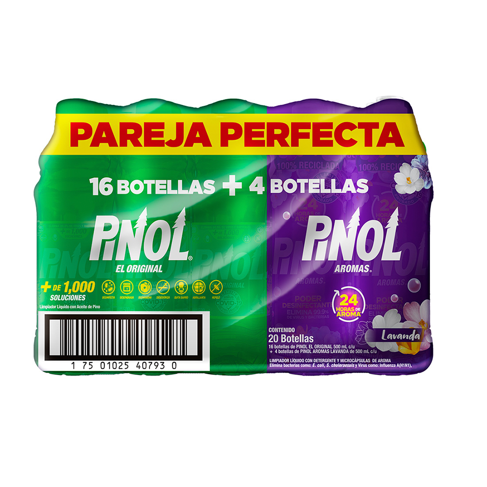 CAJA MIX PINOL 16REG+4LAV 20/500ML