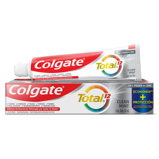 Pasta Dental Colgate Total 12 Clean Mint 50 ml