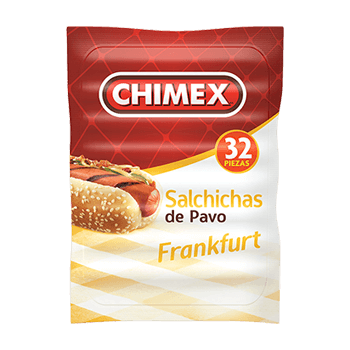 SALCHICHA DE PAVO FRANKFURT CHIMEX
