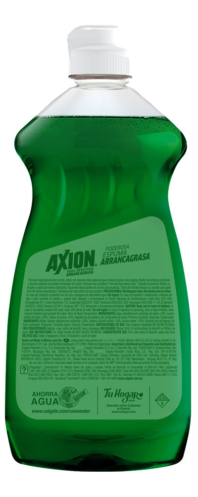 Detergente Lavatrastes Líquido Axion Limón de 400 ml