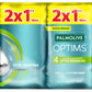 Shampoo Palmolive Optims 2 en 1 Acondicionamiento 48 pzas 10 ml