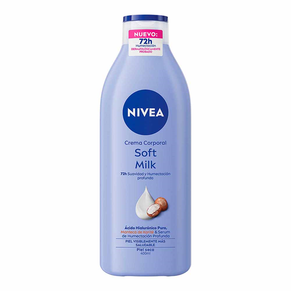 NIVEA BODY MILK 12/400ML SOFT SECA