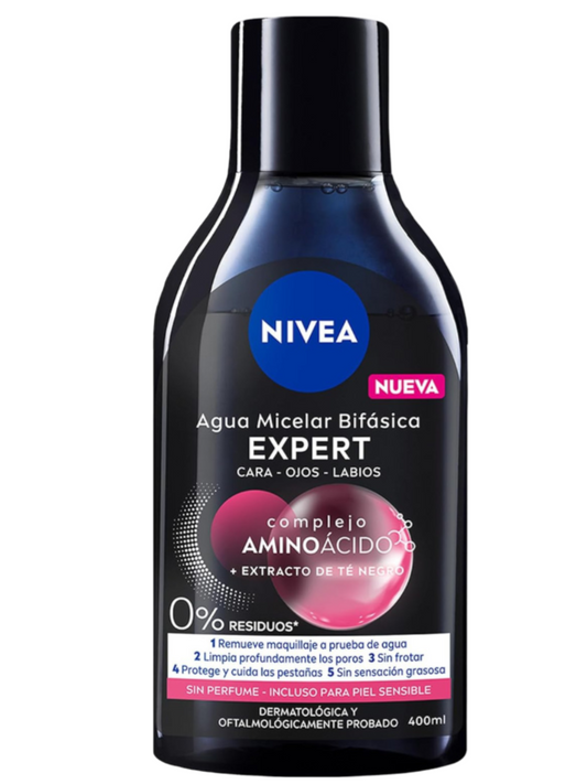 NIVEA AGUA MIC.6 400 ML EXPERT