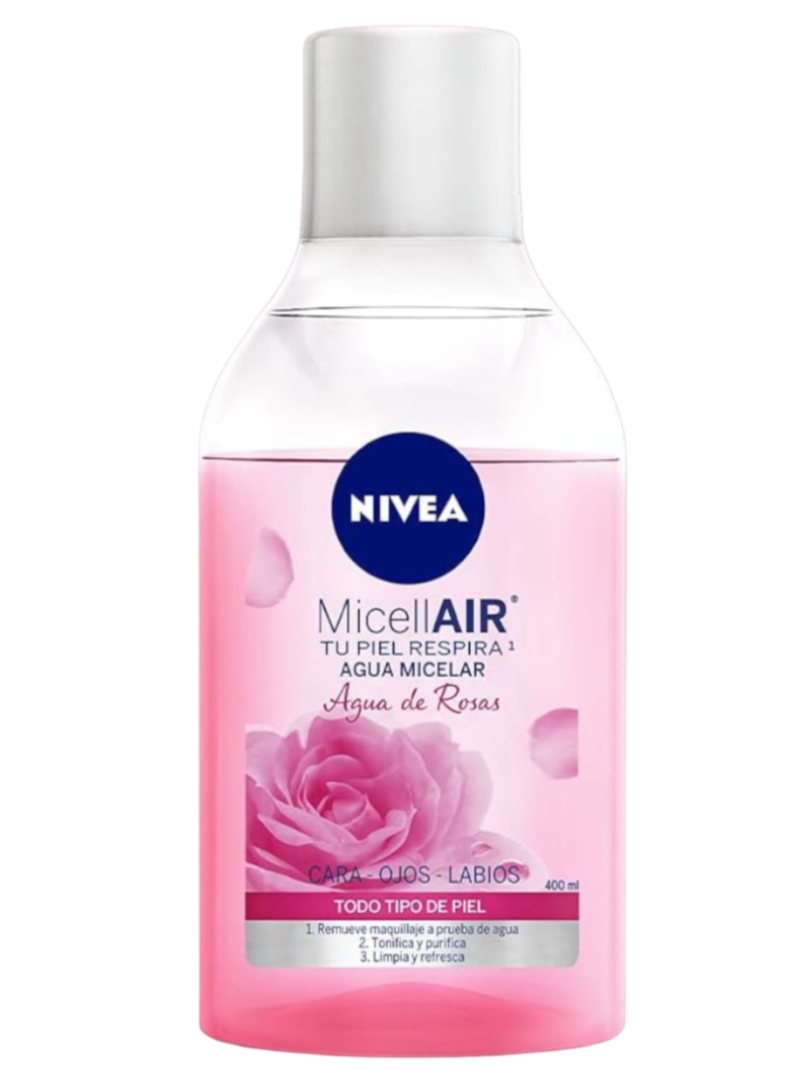 NIVEA AGUA MIC.6/400 ML A.ROSAS