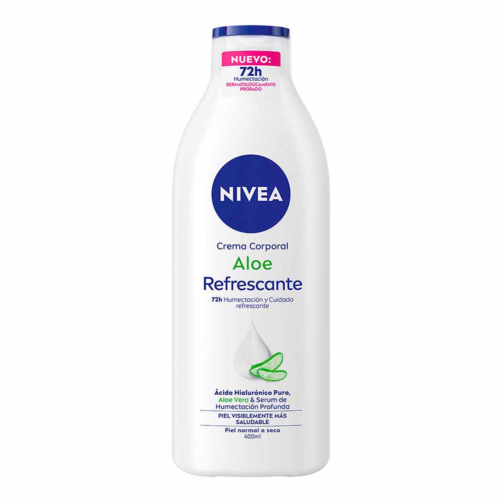 NIVEA BODY MILK 12/400 ML ALOE REFESCANT