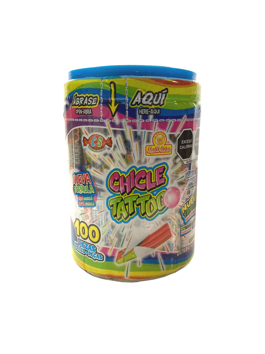 LAS DELIC Z CHICLE TATTOO VIT 24/100 PZ