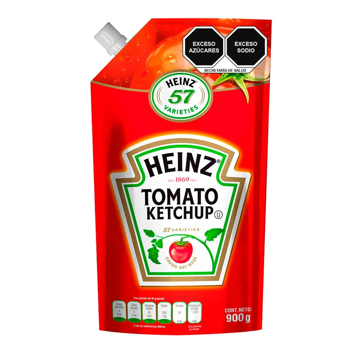 KETCHUP HEINZ 12/900 gr DOYPACk