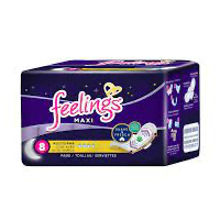 TOALLA FEM FEELING 12/8 MAXI NOC C/A