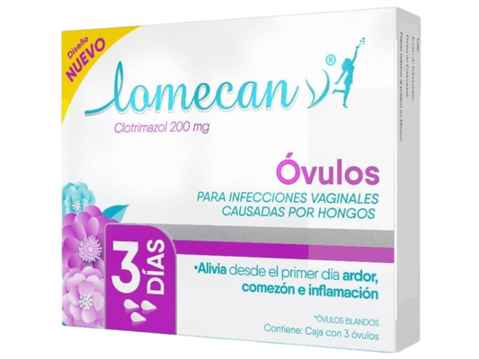 LOMECAN V OVULOS VAG.10/3/200 MG