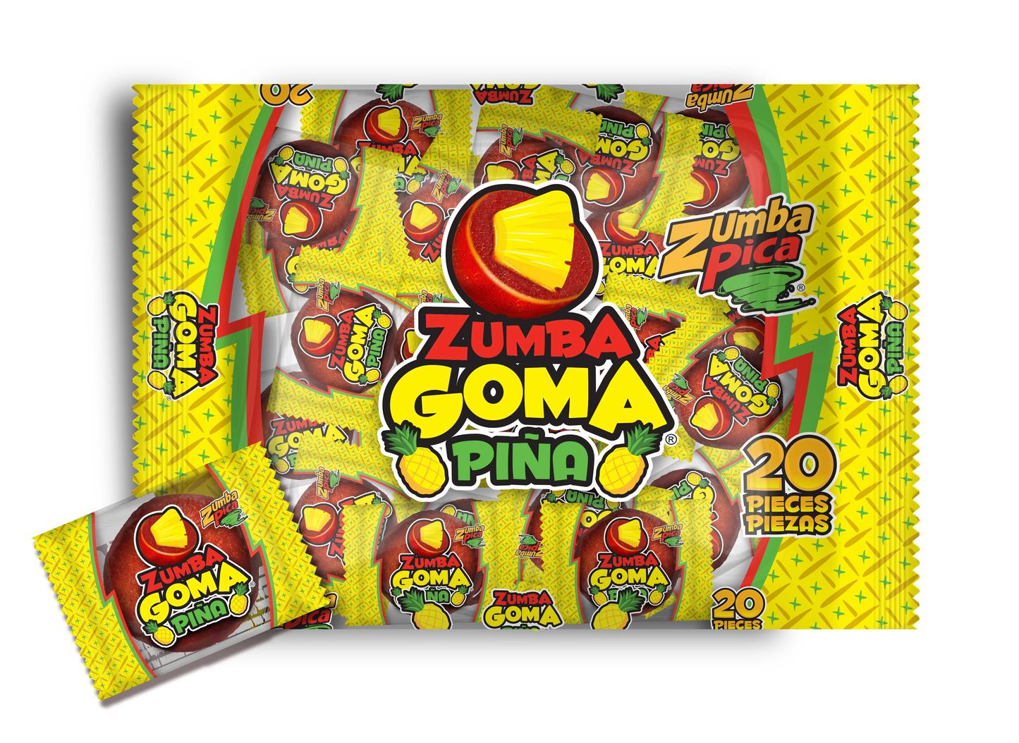 ZUMBA GOMA PINA 20/20 PZAS