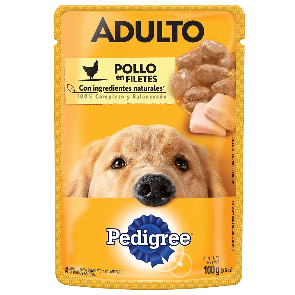 PEDIGREE POUCH ADU 12/1/100 GR POLLO