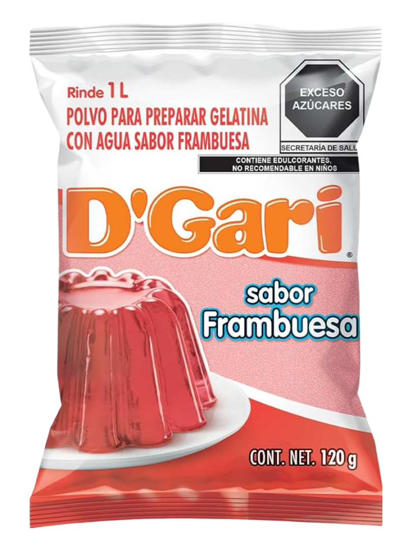 GELATINA DGARI 50/120 FRAMBUESA