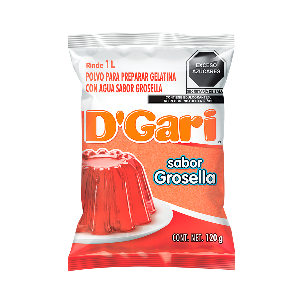 GELATINA DGARI 50/120 GROSELLA