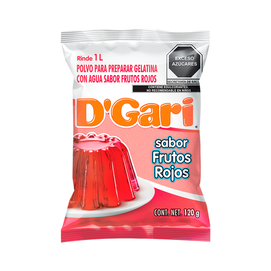 GELATINA DGARI 50/120 FRUTOS ROJOS