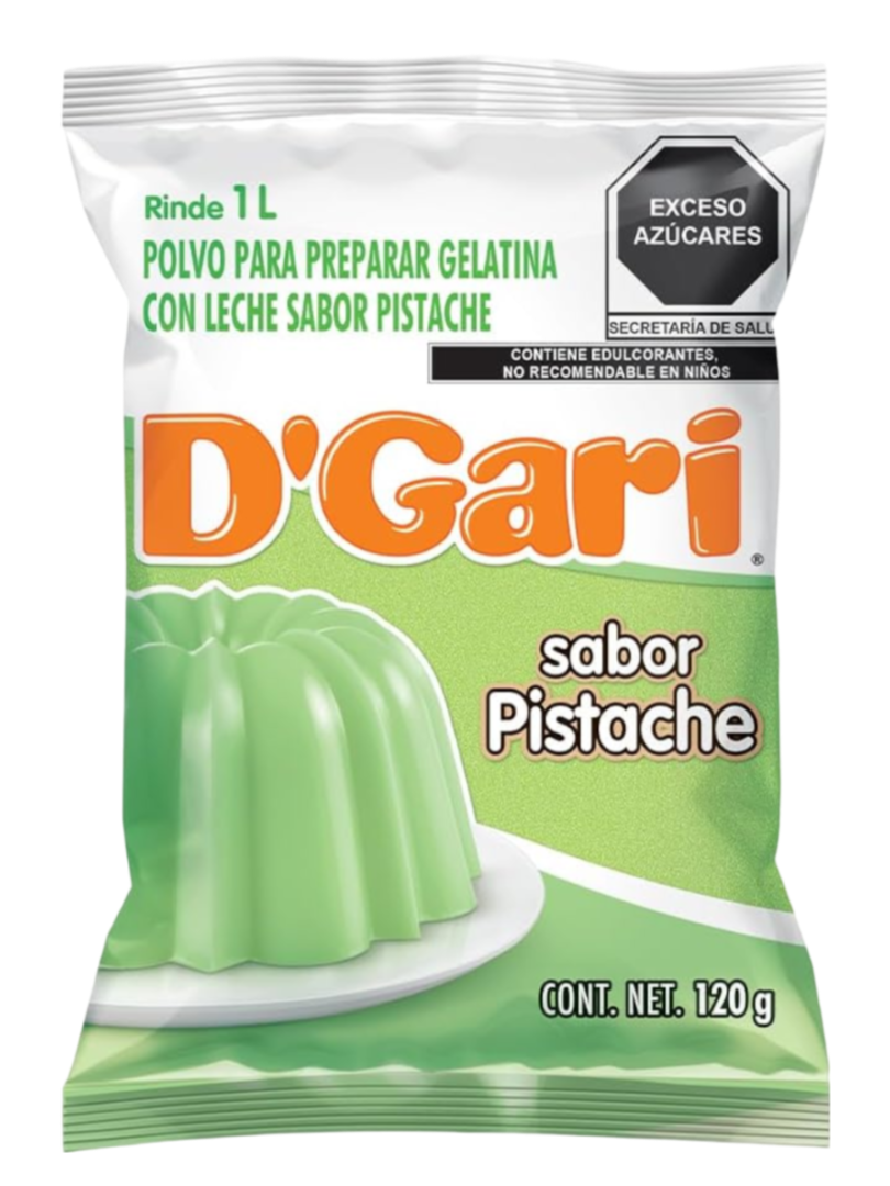 GELATINA DGARI 50/120 PISTACHE