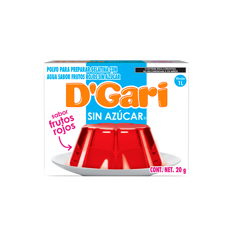 GELATINA DGARI S/AZU 24/20 F.ROJOS