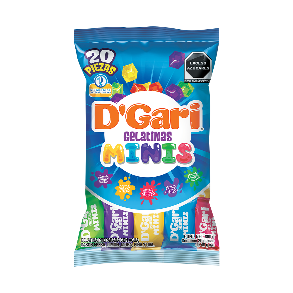 GELATINA DGARI MINIS  8/20/40 GR.