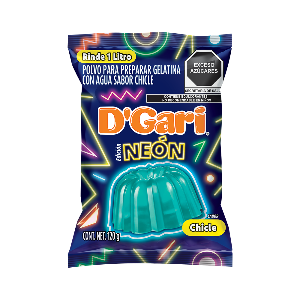 GELATINA DGARI NEON CHICL 50/120 GR