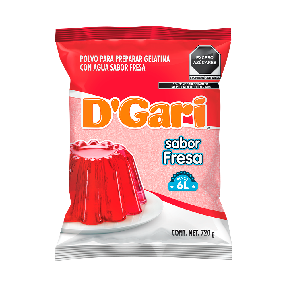 GELATINA DGARI 10/720 FRESA AGUA