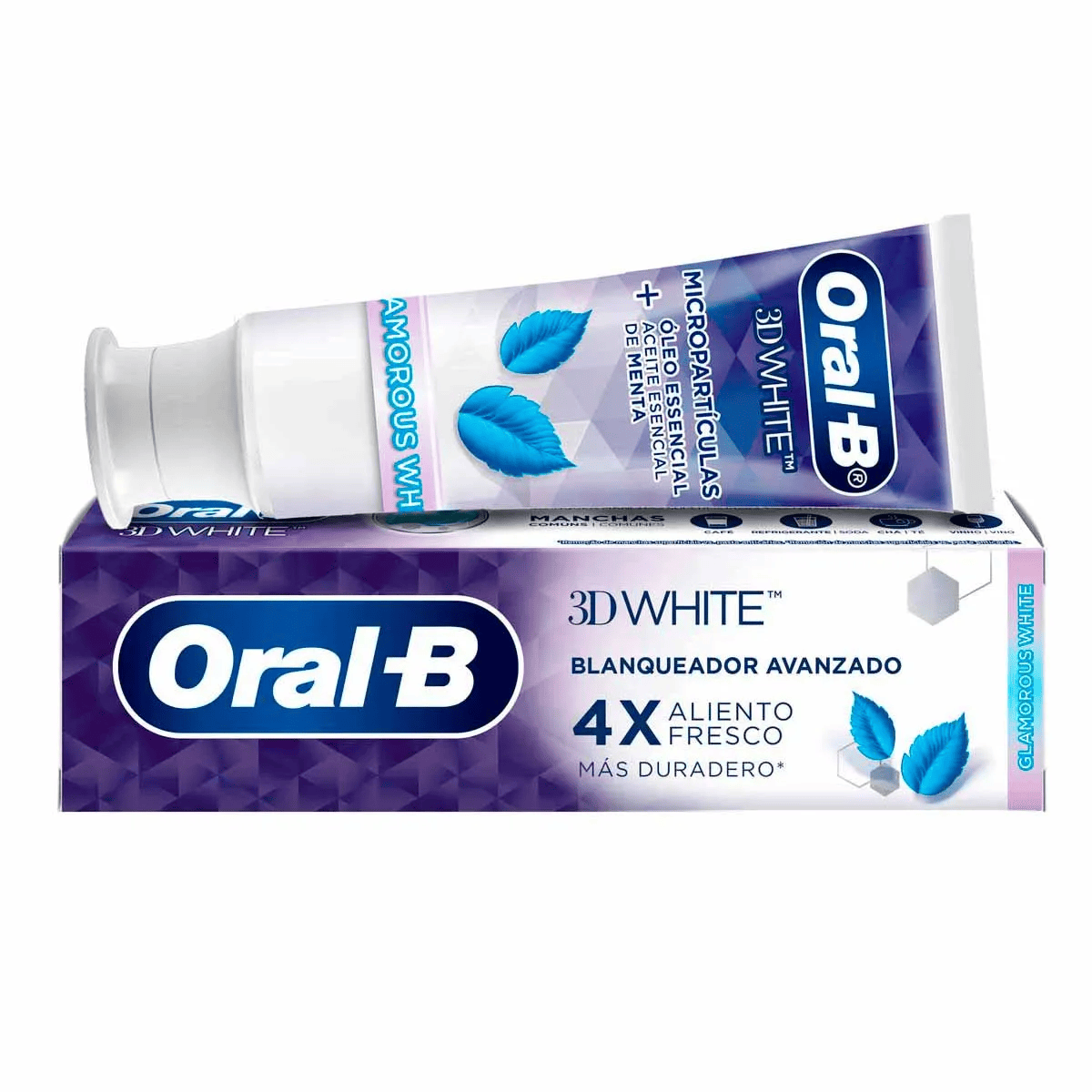 CREMA DENTAL ORAL B 3D WHITE GLAMUR 24/6