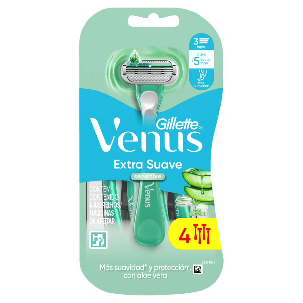 VENUS EXTRA SUAVE SENSITIVE  4/4 PZ