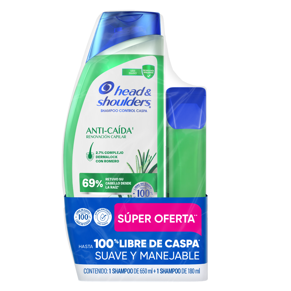 HEAD SHOU 10/650ML MAS 180ML ANTICAID
