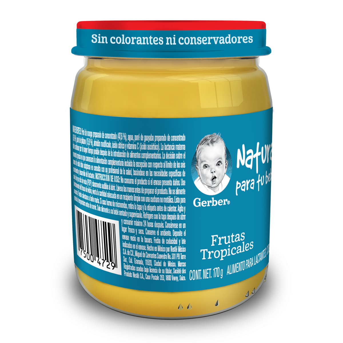 Papilla Gerber Cosecha Natural Etapa 3 Frutas Tropicales 170g