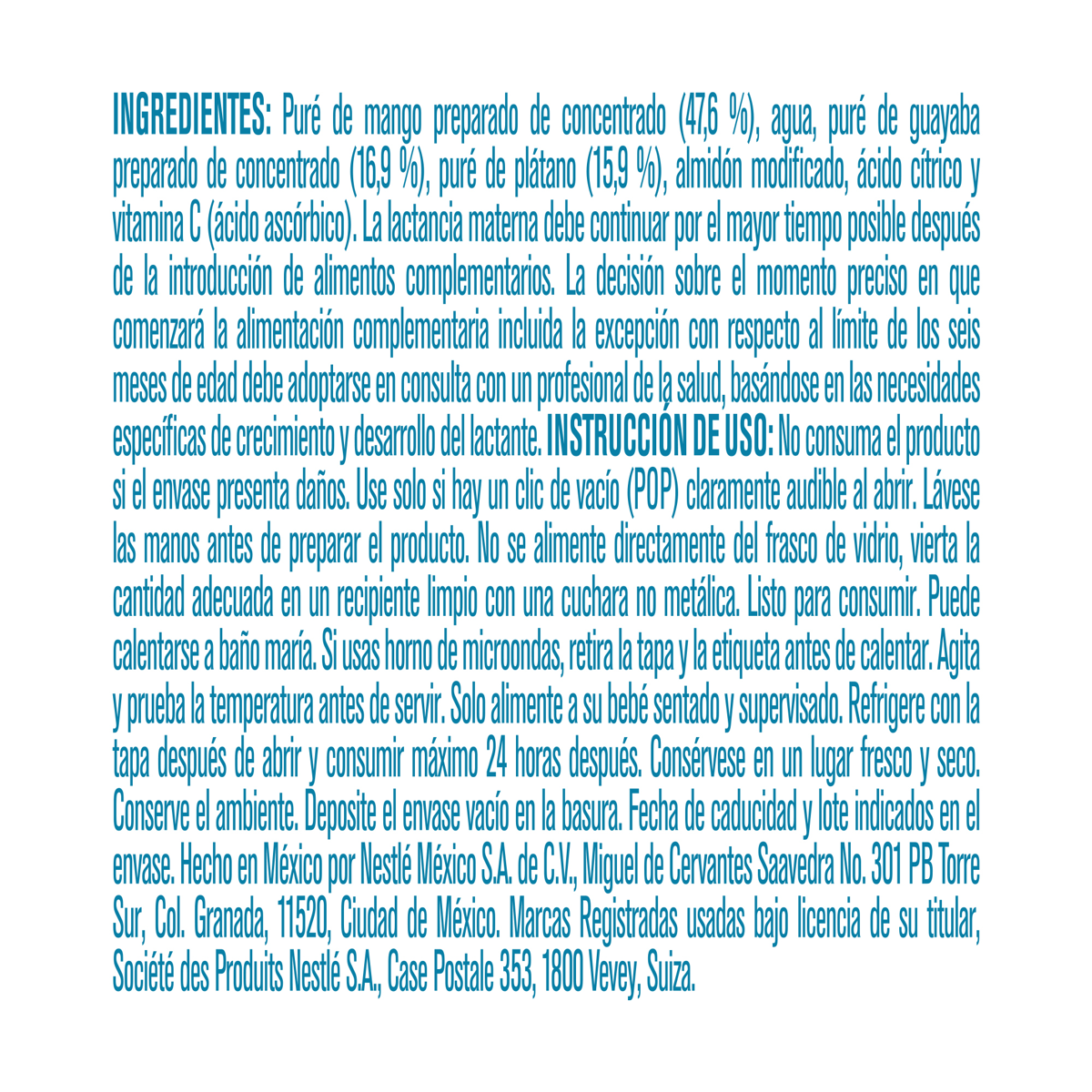 Papilla Gerber Cosecha Natural Etapa 3 Frutas Tropicales 170g