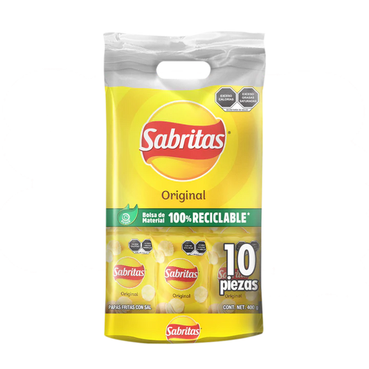 10 PACK SABRITAS 5/10/400 GRS