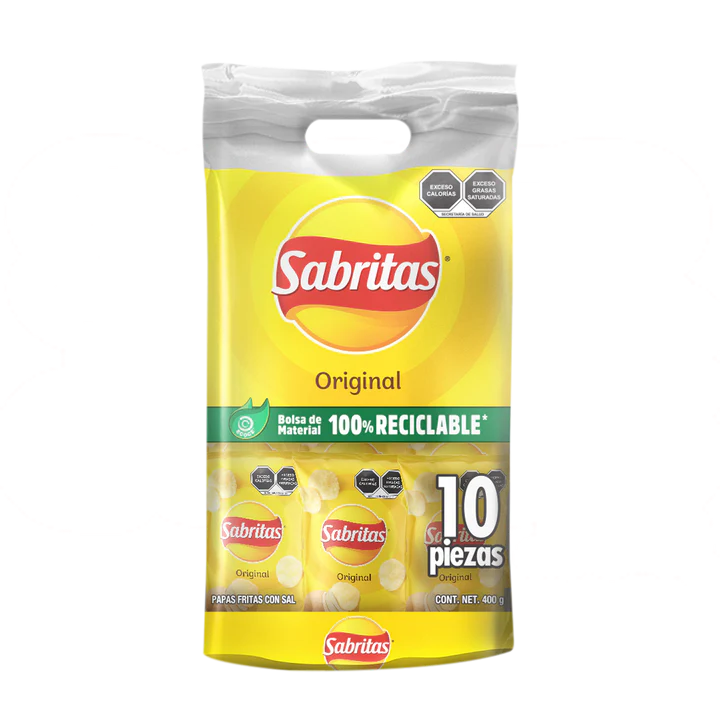 10 PACK SABRITAS 5/10/400 GRS