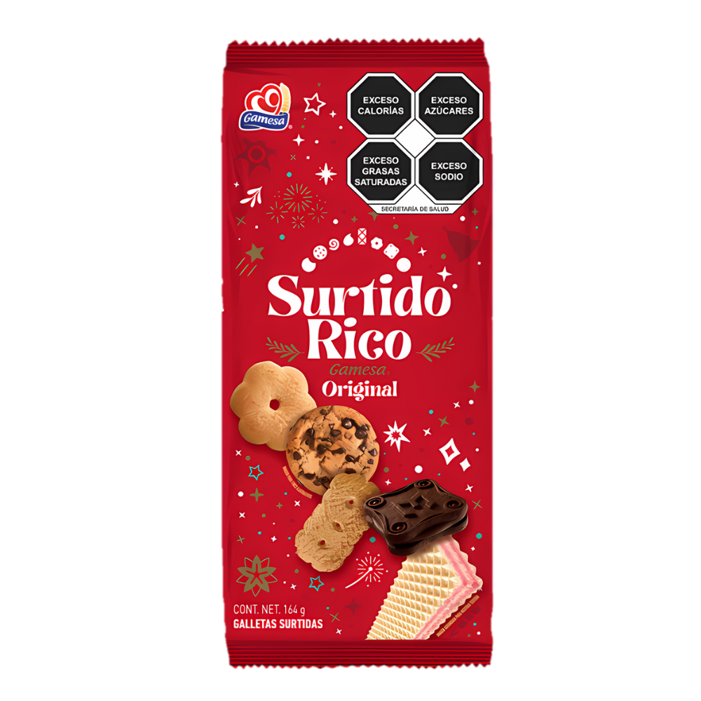 GAMESA SURTIDO RICO NAVIDAD 15/164 GR
