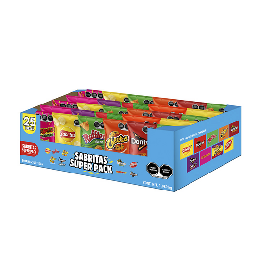 SABRITAS 25 PACK STDO 25/1089 GRS