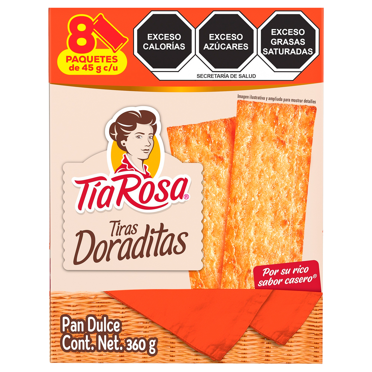 DORADITAS TIA ROSA MINI 8/8/360 GRS