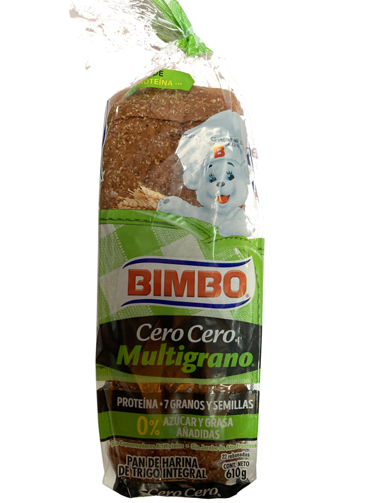 PAN MULTIGRANO CERO CERO BIMBO 610GRS