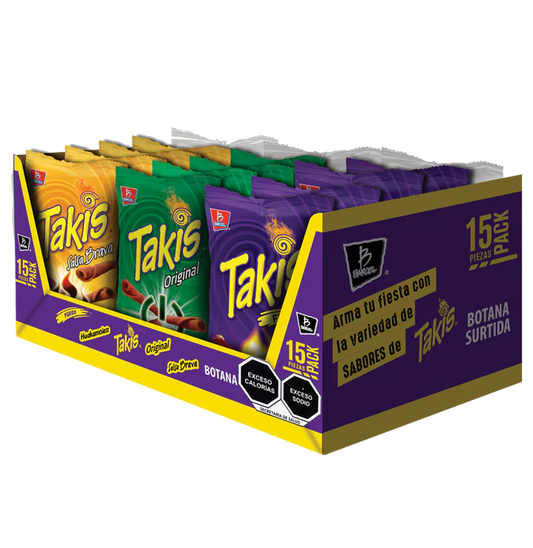 BARCEL PACK TAKIS 7/15 PZAS