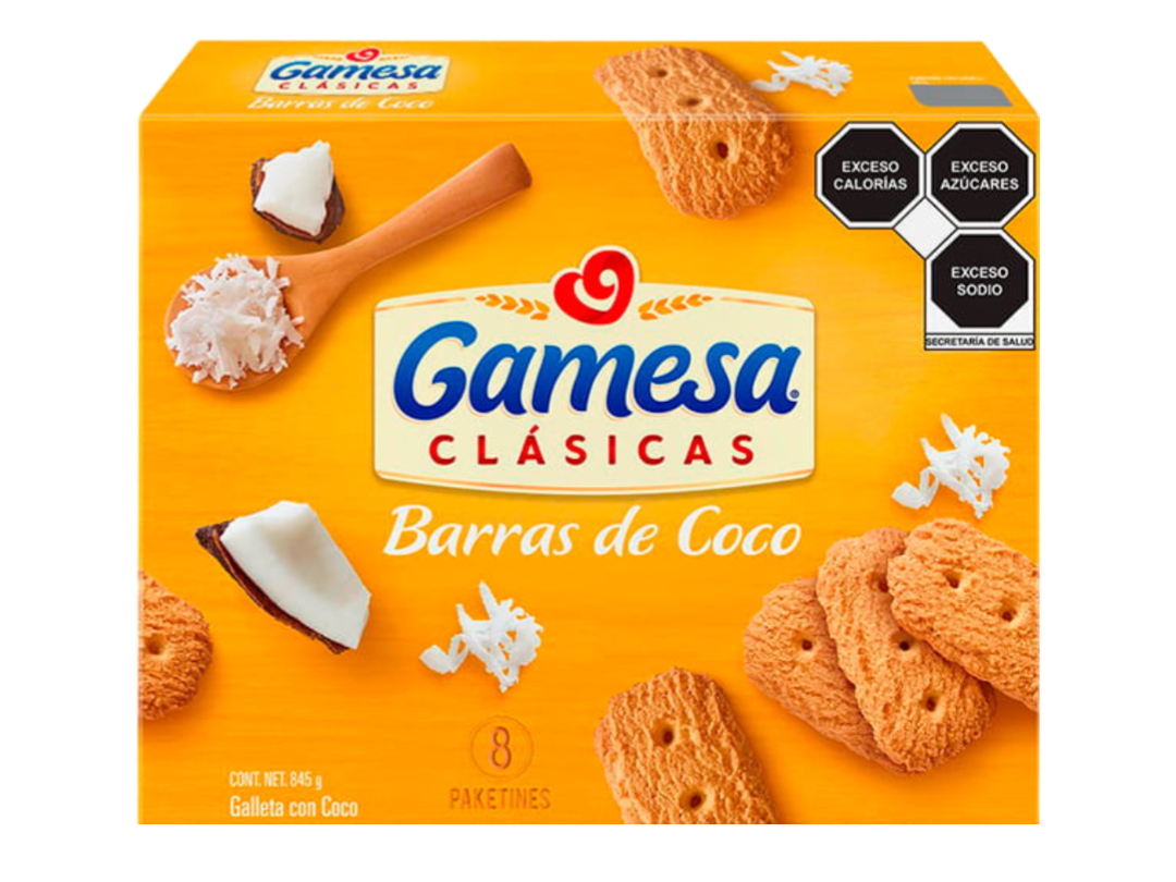 GAMESA BARRA DE COCO 9/845 GRS. BAJA