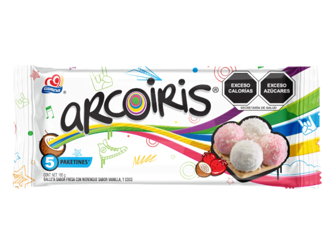 GAMESA ARCOIRIS MULTIPACK 10/185 GRS.