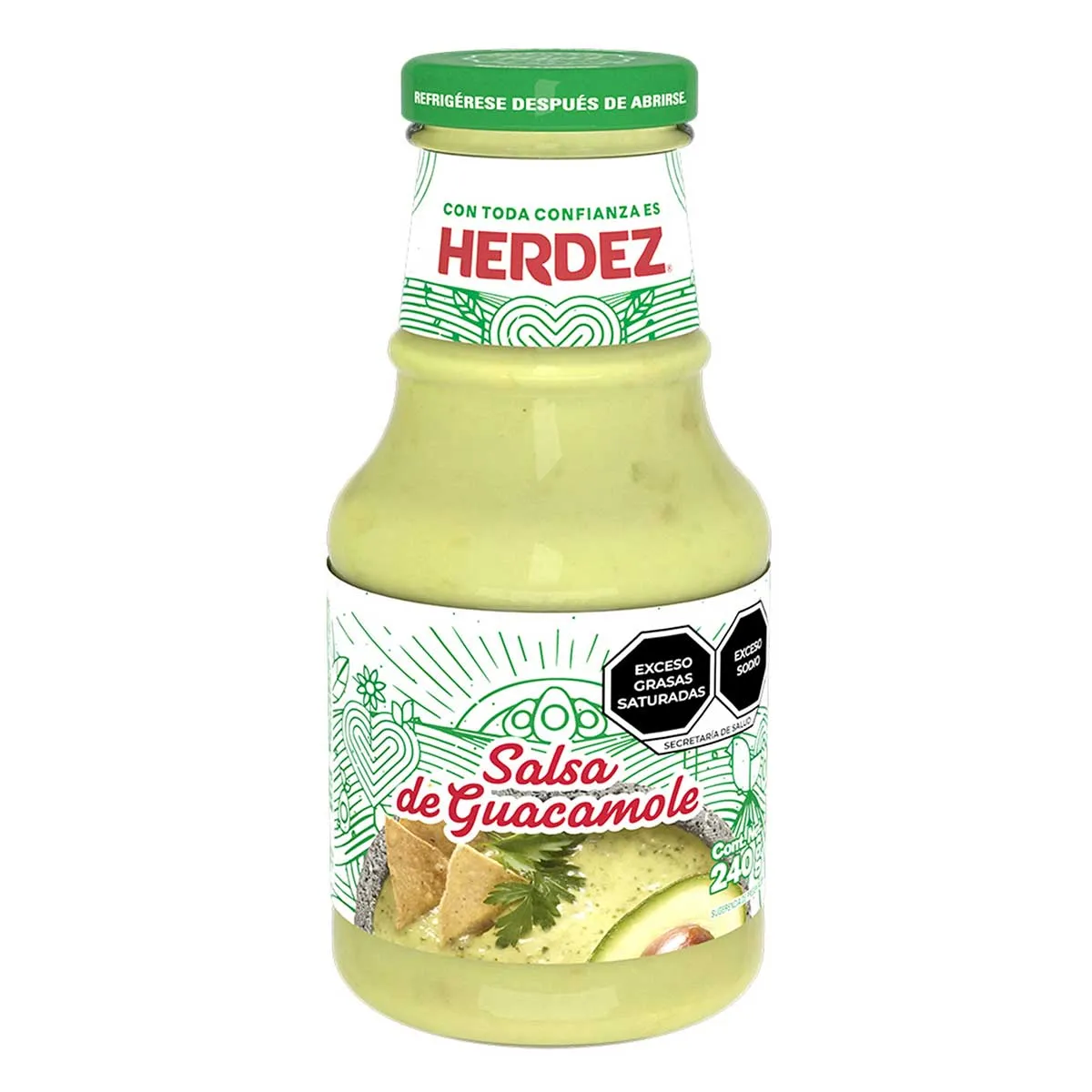 SALSA HERDEZ 12/240 GR GUACAMOLE