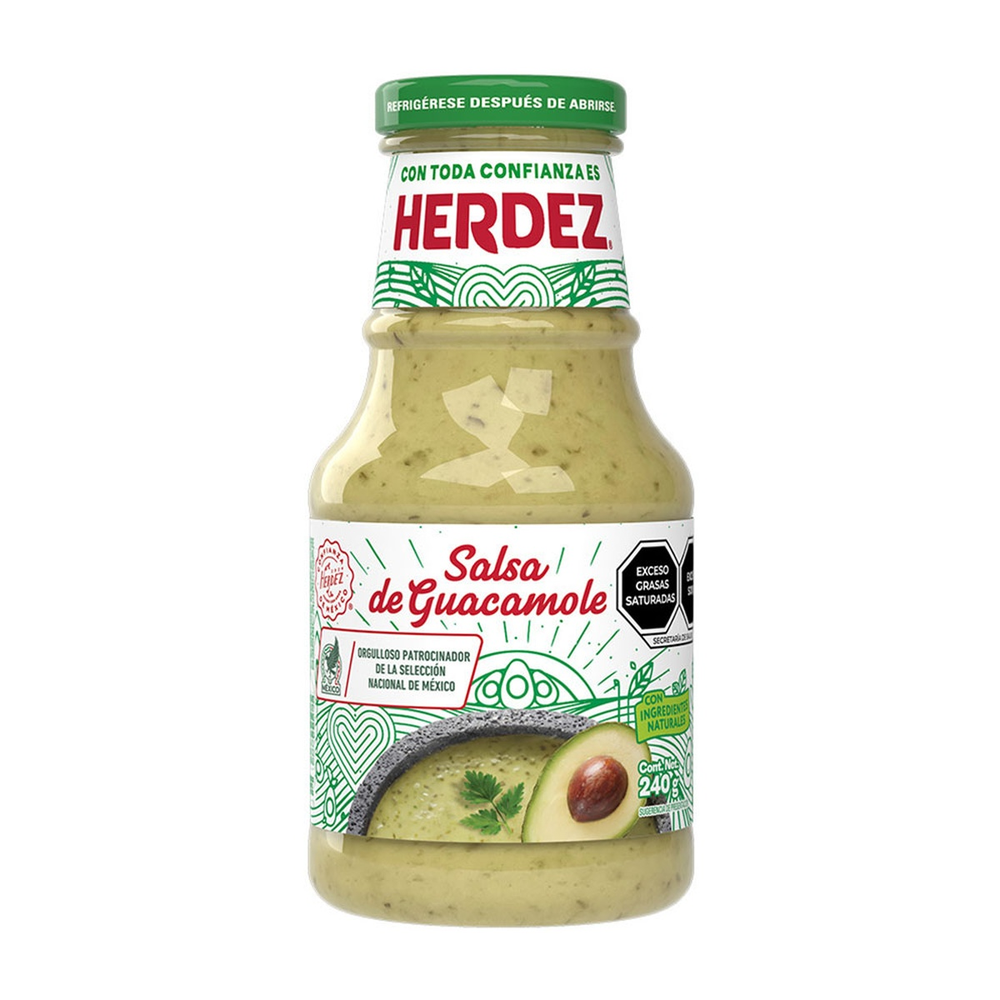 SALSA HERDEZ 12/240 GR GUACAMOLE