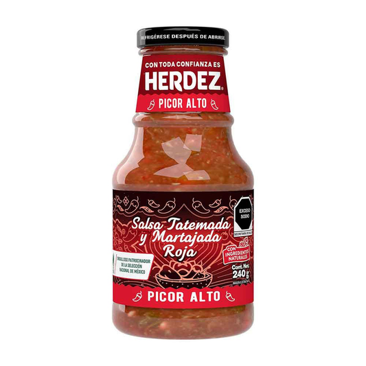 SALSA HERDEZ TATEMADA ROJA 12/1/240 GR