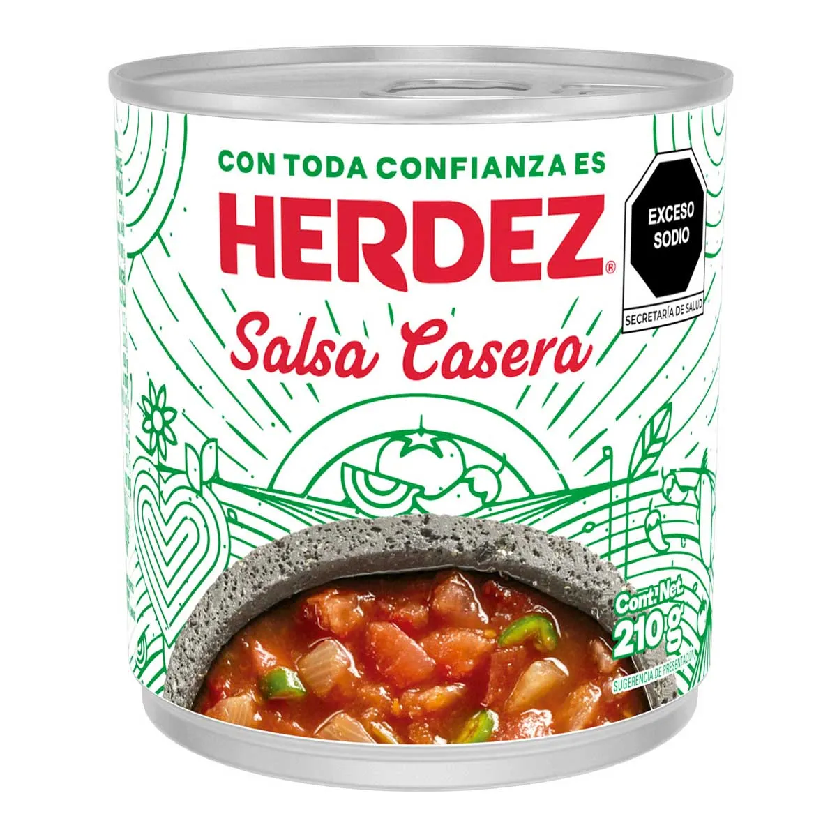 SALSA HERDEZ 24 210 GR CASERA