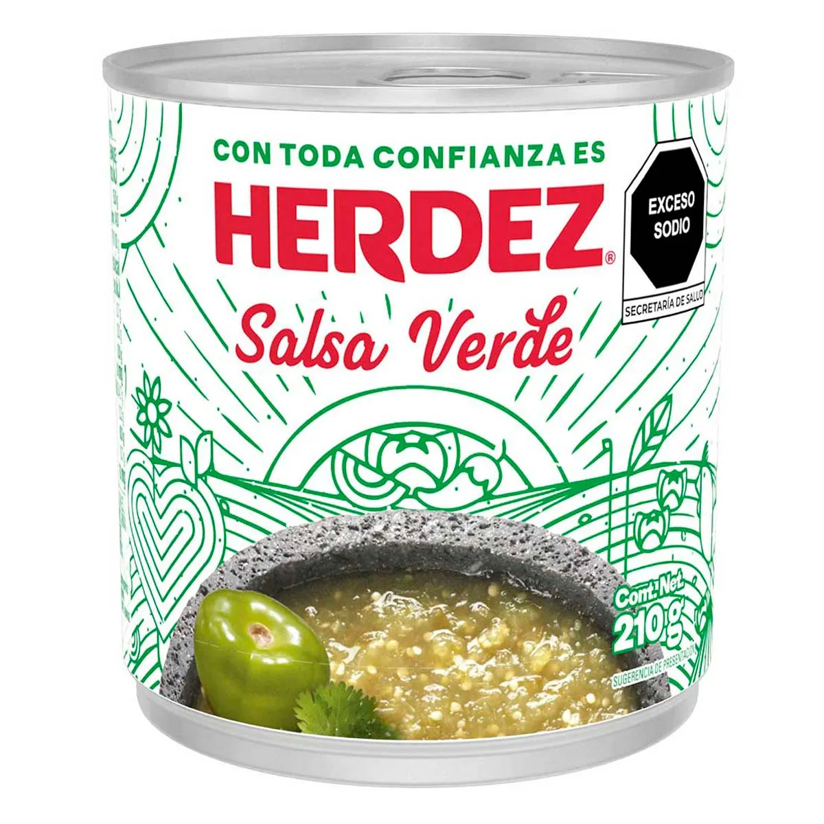 SALSA HERDEZ 48/210 GR VERDE