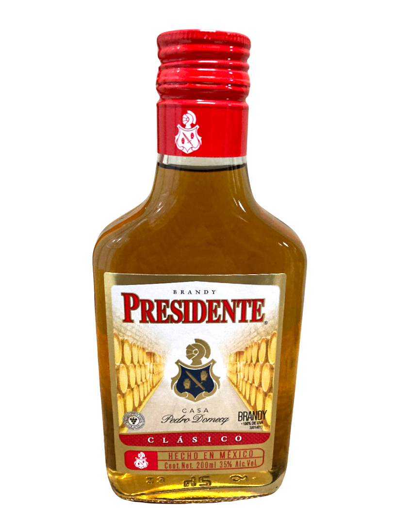 BRANDY PRESIDENTE CLASICO 24/200 ML