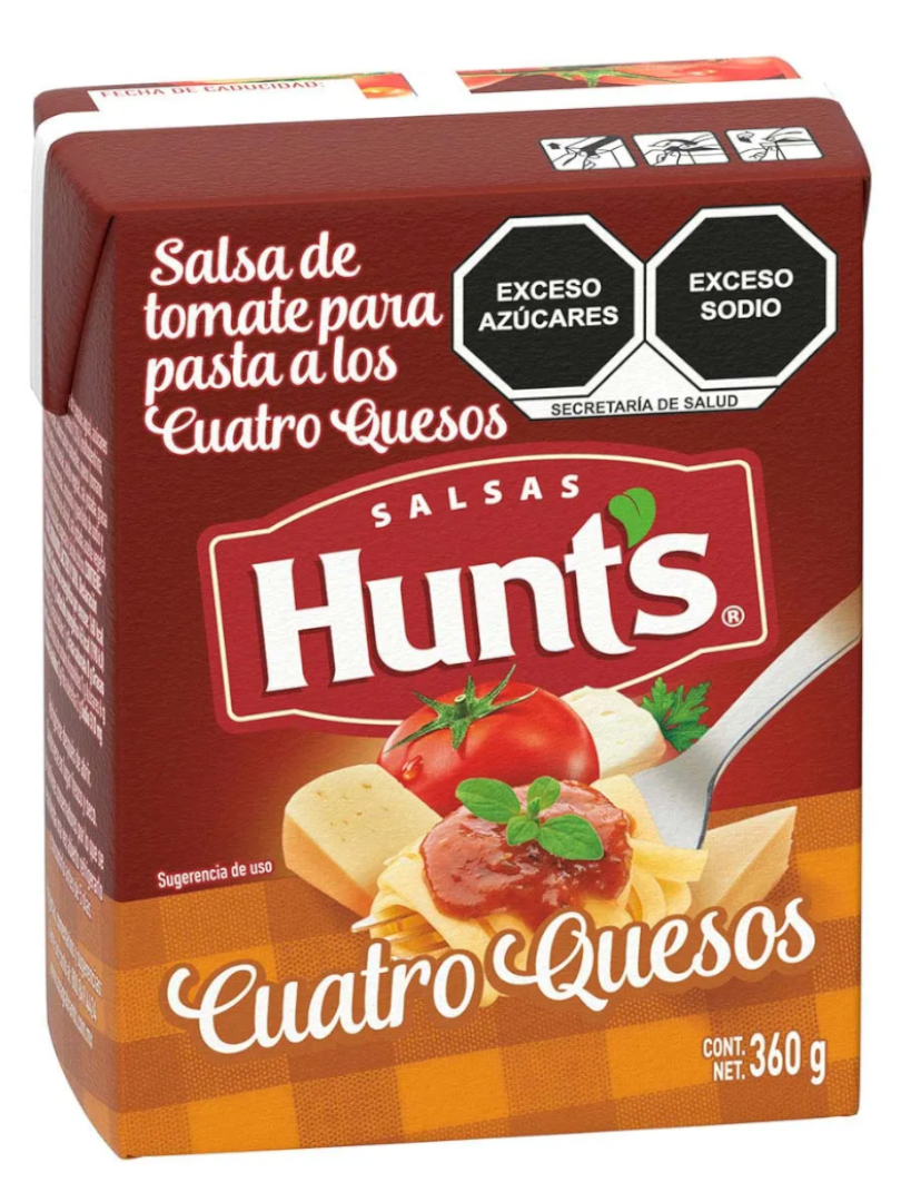 SALSA P/PASTA HUNTS 4 QUESOS 24/360