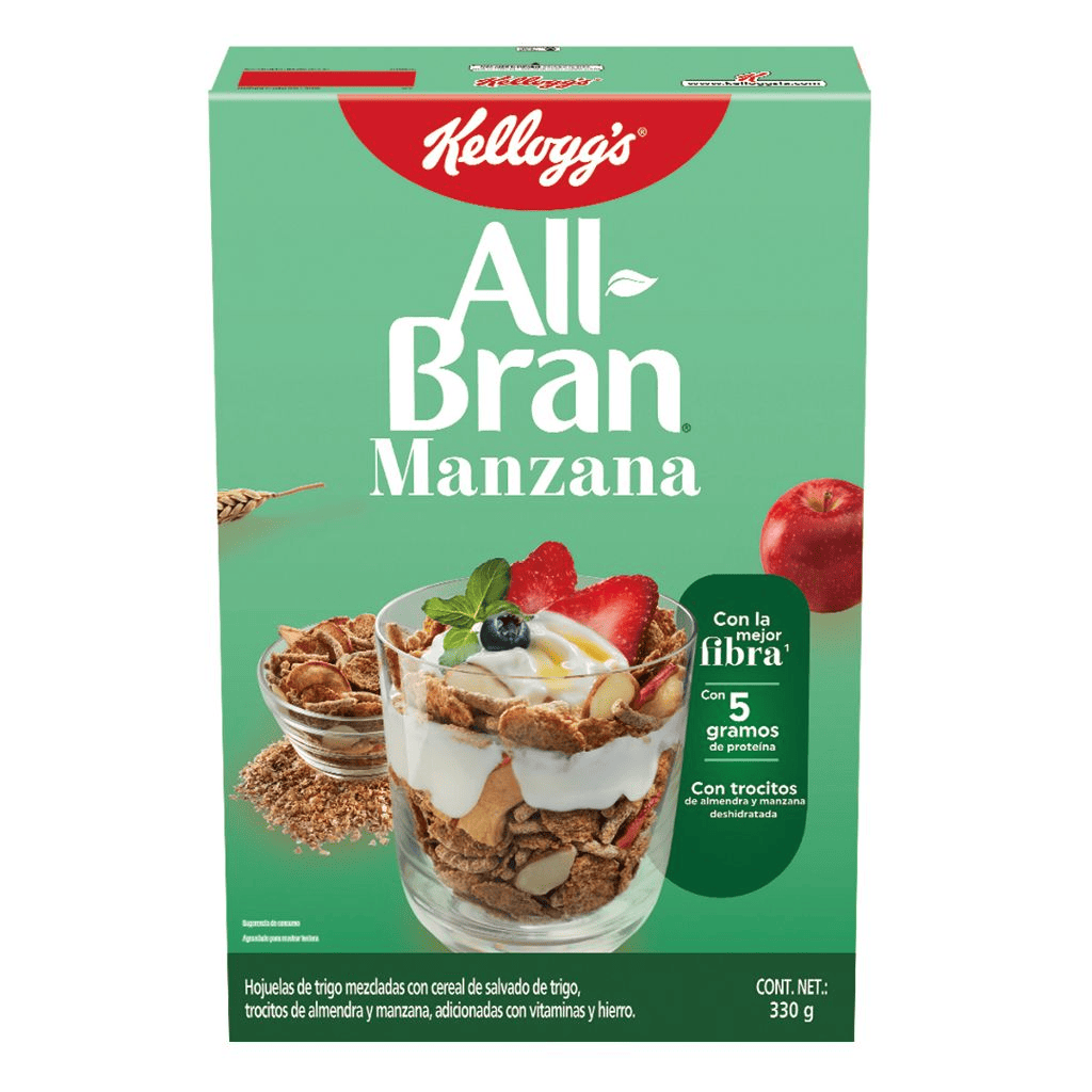 ALL BRAN MANZANA 24/330 GRS
