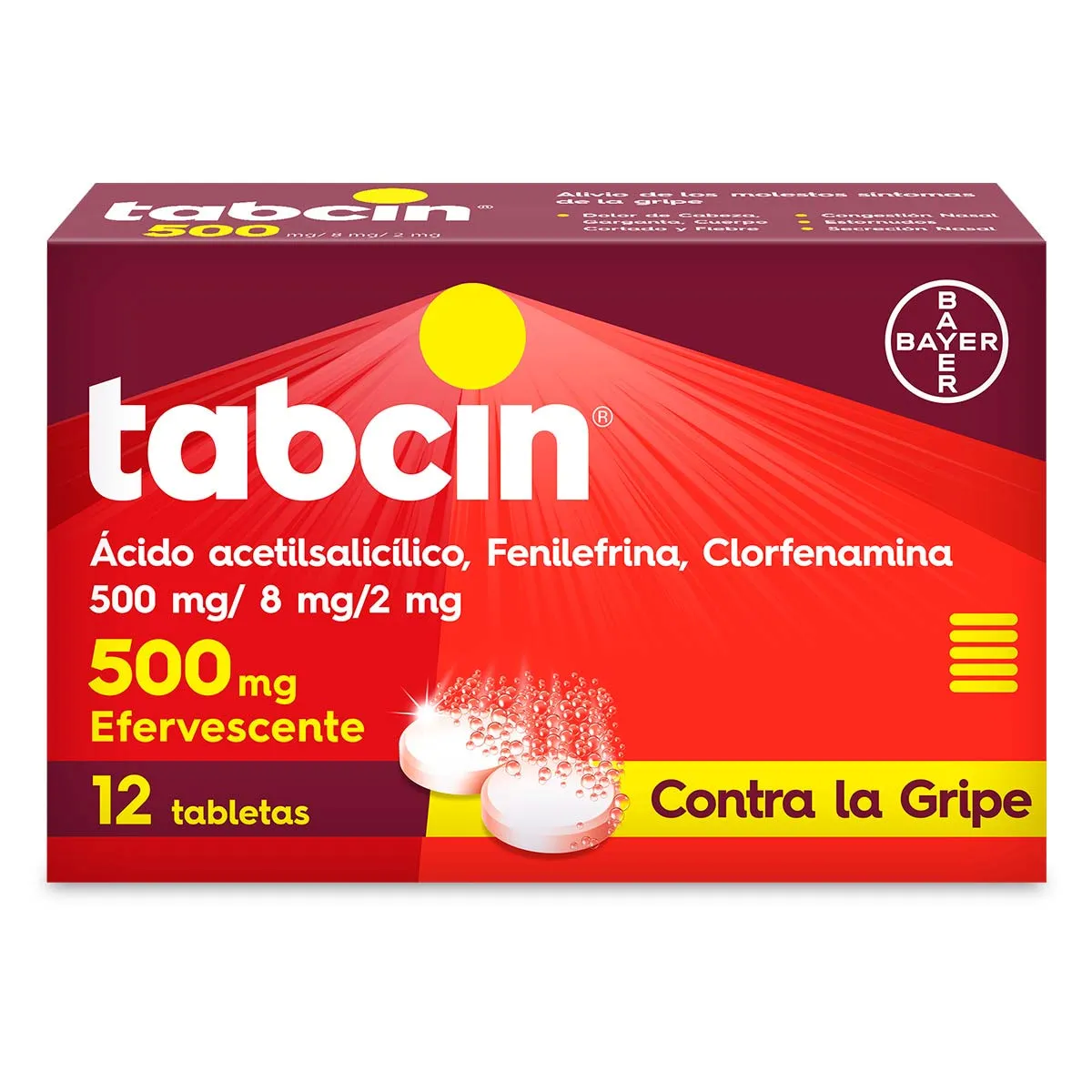 TABCIN EFERV.ROJO 150/12 TABS