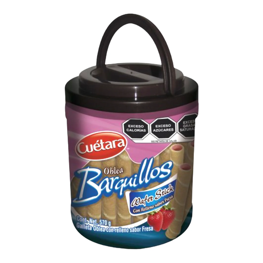 CUETARA OBLEA BARQ.FRESA 12/570 GR