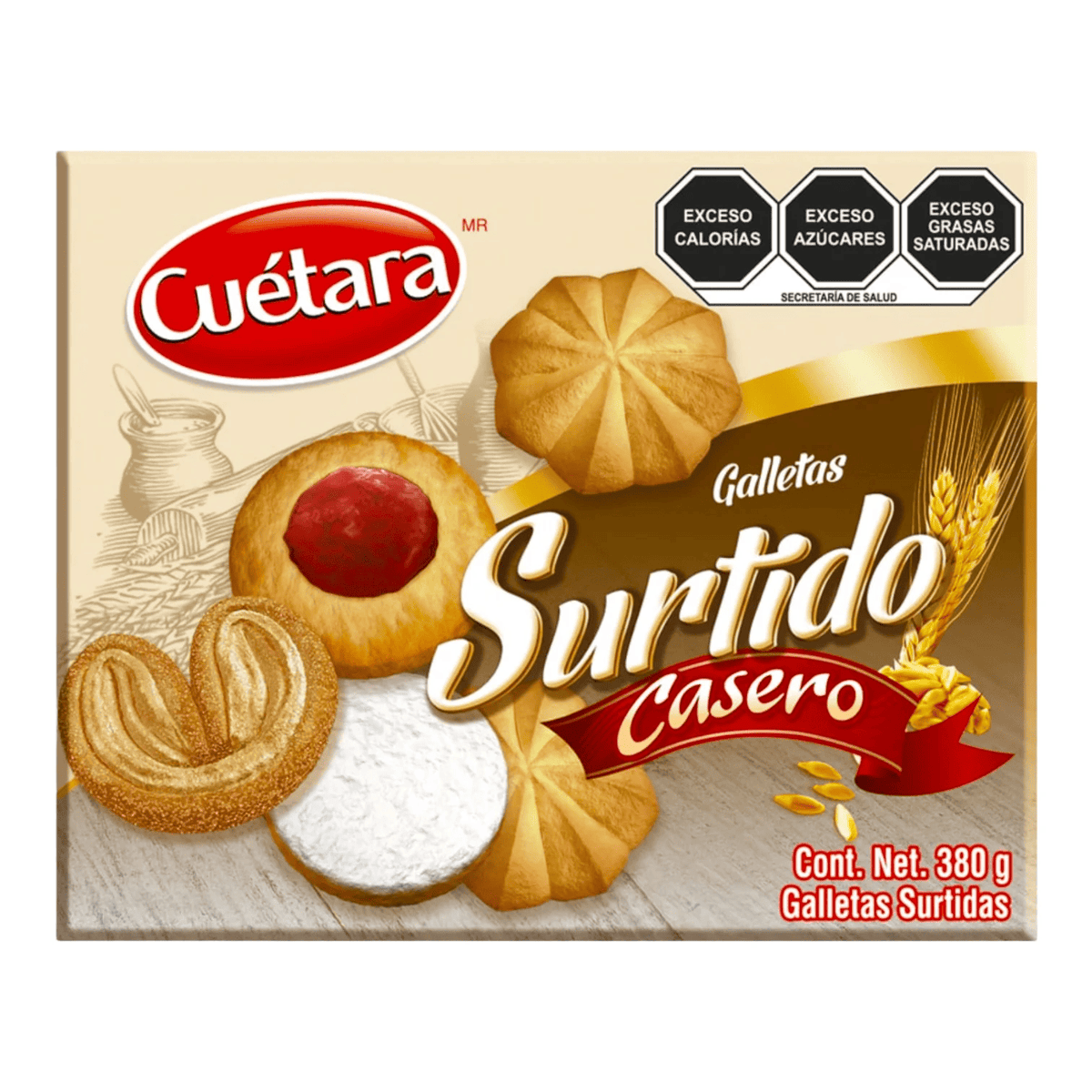 CUETARA SURT.CASERO 12/380 GR