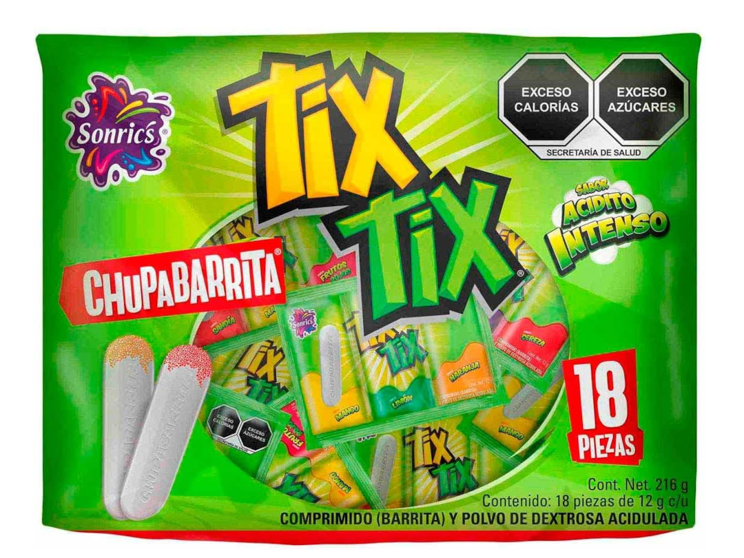 SONRICS CHUPA BARRITA 18/18/12 GRS