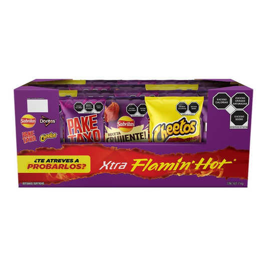 SABRITAS FLAMIN HOT C 14 PZAS